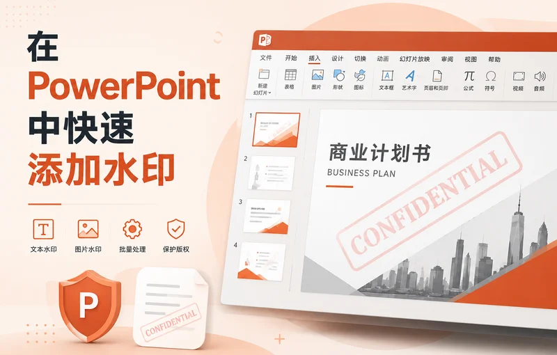 如何在 PowerPoint 中添加水印(详细指南)