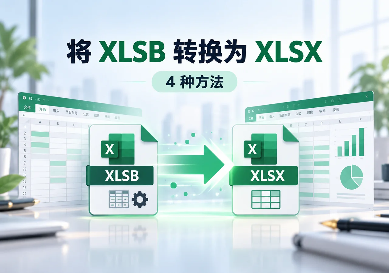 如何将 XLSB 转换为 XLSX:4 种实用方法