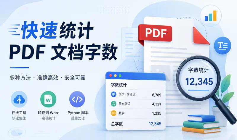 如何统计 PDF 文档的字数(2026 最新终极指南)