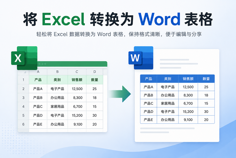 将 Excel 转换为 Word 表格的 5 种实用方法