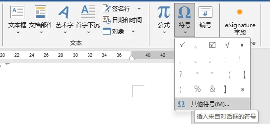 在 Word 中插入静态复选框符号